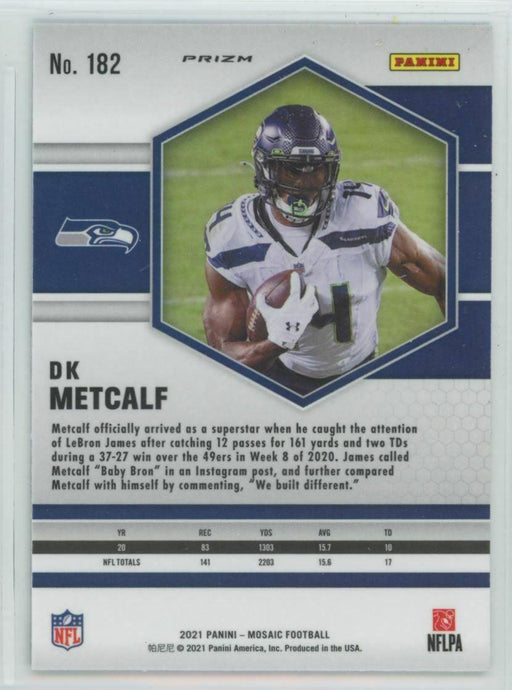 2021 Panini Mosaic #182 DK Metcalf Seattle Seahawks - Collectible Craze America