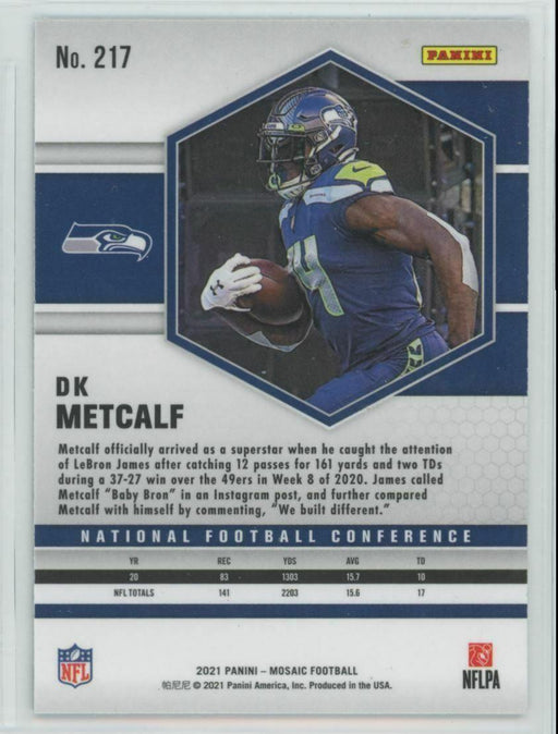 2021 Panini Mosaic #217 DK Metcalf Seattle Seahawks - Collectible Craze America