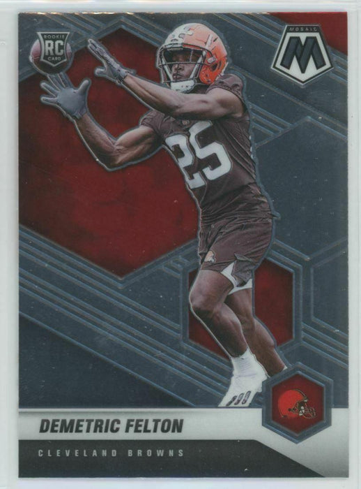 2021 Panini Mosaic #394 Demetric Felton RC Cleveland Browns - Collectible Craze America