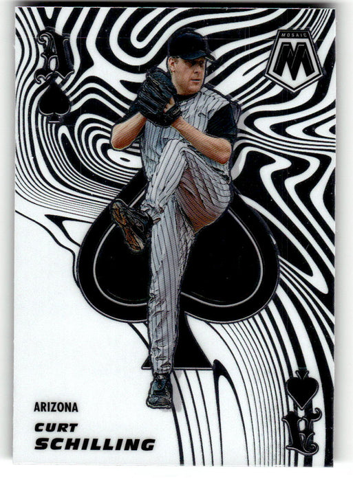 Curt Schilling 2021 Panini Mosaic Baseball Aces Front of Card