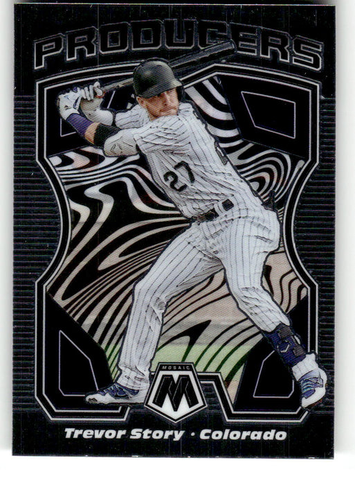 Trevor Story 2021 Panini Mosaic Baseball Producers Front of Card