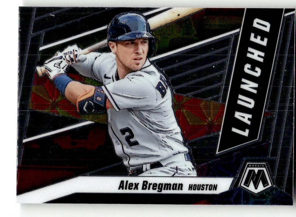 Alex Bregman 2021 Panini Mosaic Baseball Launched Front of Card