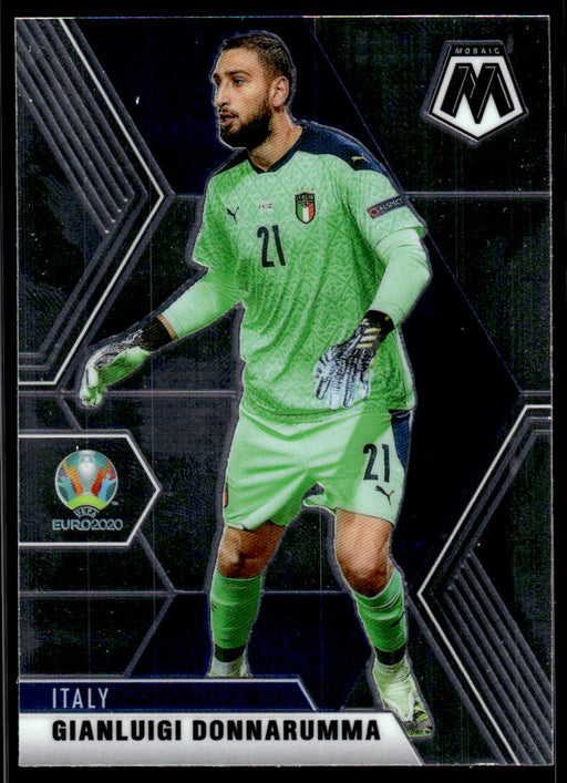 Gianluigi Donnarumma 2021 Panini Mosaic UEFA Euro Soccer Base Front of Card