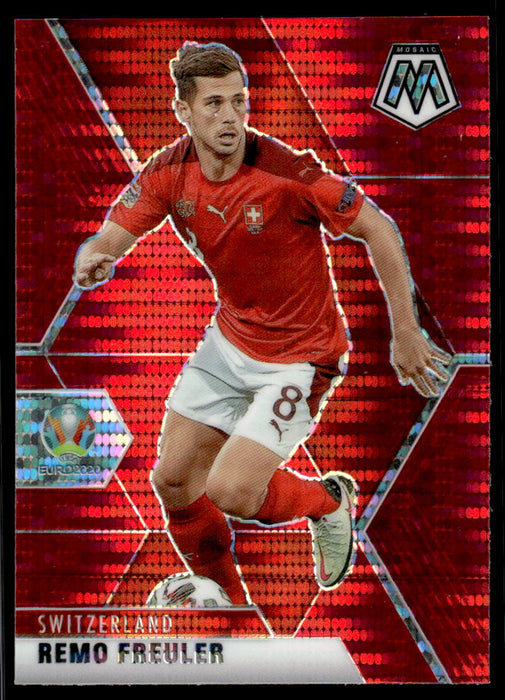 Remo Freuler 2021 Panini Mosaic UEFA Euro Soccer Red Pulsar Front of Card