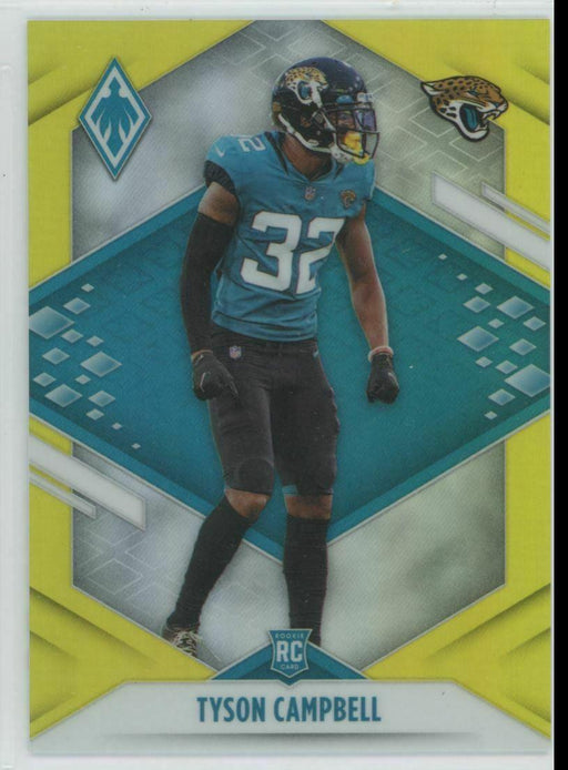 2021 Panini Phoenix #158 Tyson Campbell RC Jacksonville Jaguars 71/75 Yellow - Collectible Craze America