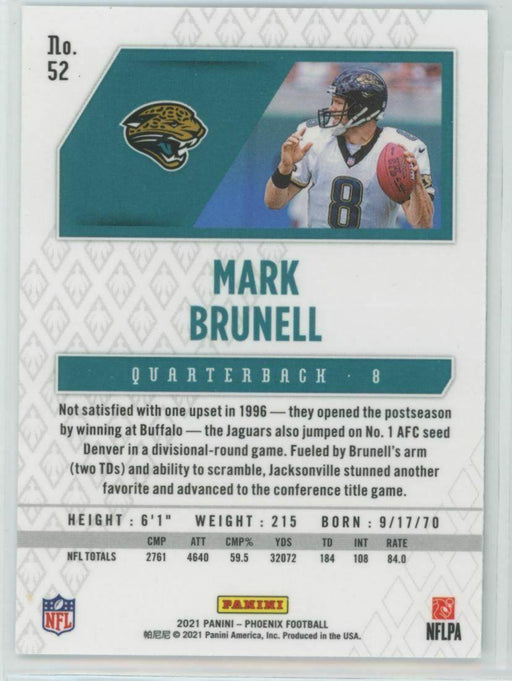 2021 Panini Phoenix #52 Mark Brunell Jacksonville Jaguars - Collectible Craze America