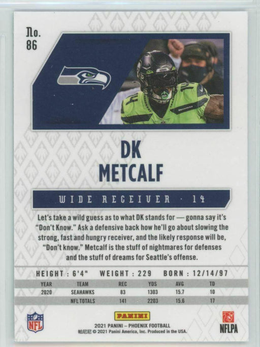 2021 Panini Phoenix #86 DK Metcalf Seattle Seahawks - Collectible Craze America