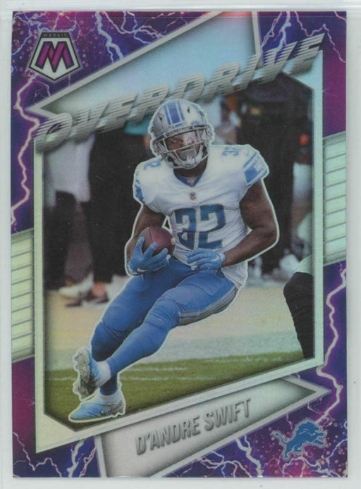 2021 Panini Phoenix #OV-15 D'Andre Swift Detroit Lions Prizm Overdrive - Collectible Craze America