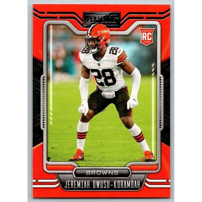 2021 Panini Playbook #164 Jeremiah Owusu-Koramoah RC Cleveland Browns - Collectible Craze America