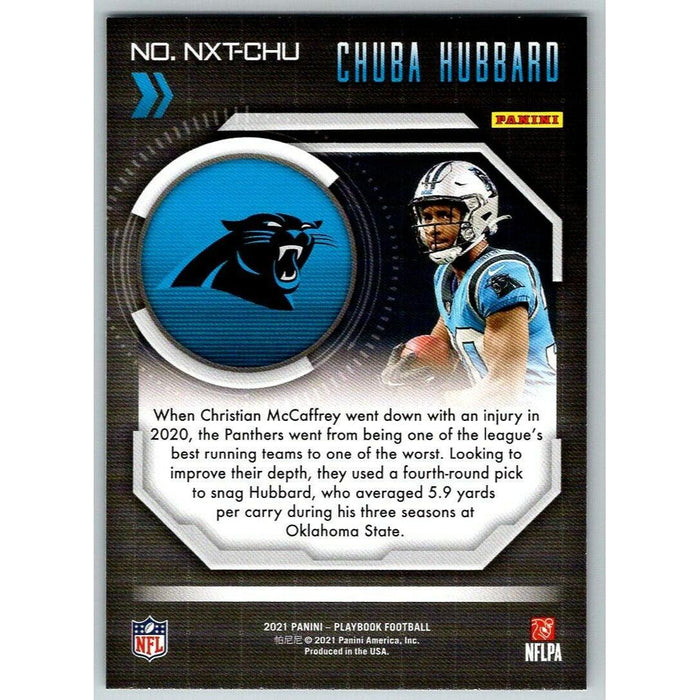 2021 Panini Playbook #NXT-CHU Chuba Hubbard Carolina Panthers Next Up Insert - Collectible Craze America