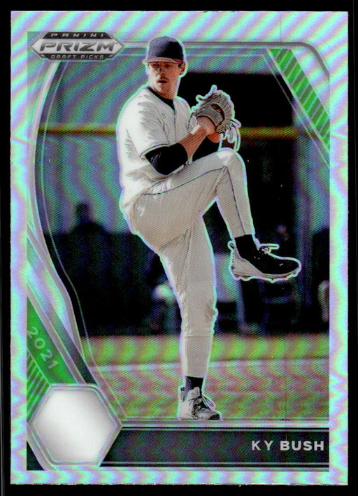 Ky Bush 2021 Panini Prizm Draft Picks Baseball Silver Prizm Front of Card