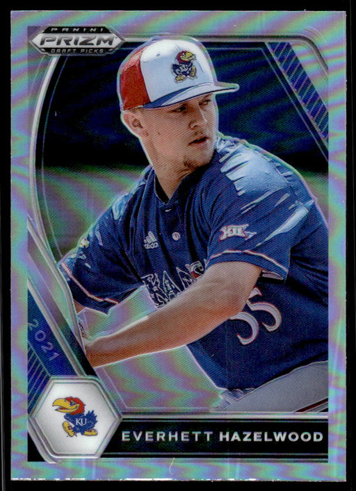 Everhett Hazelwood 2021 Panini Prizm Draft Picks Baseball Silver Prizm Front of Card
