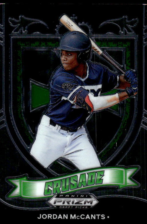 Jordan McCants 2021 Panini Prizm Draft Picks Baseball Crusade Front of Card
