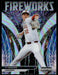 Ty Madden 2021 Panini Prizm Draft Picks Baseball Fireworks Silver Front of Card