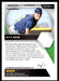 Max Bain 2021 Panini Prizm Draft Picks Baseball Gold Vinyl Back of Card