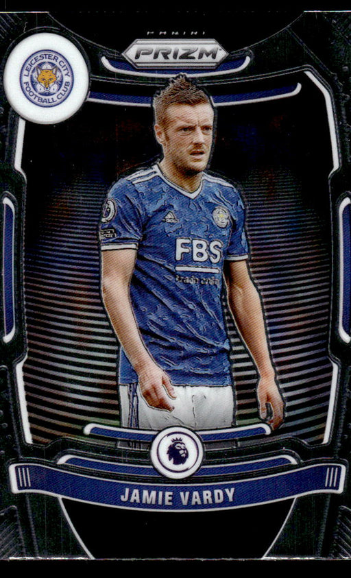 Jamie Vardy 2021-22 Panini Prizm Premier League Base Front of Card