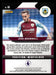 Josh Brownhill 2021-22 Panini Prizm Premier League Base Back of Card