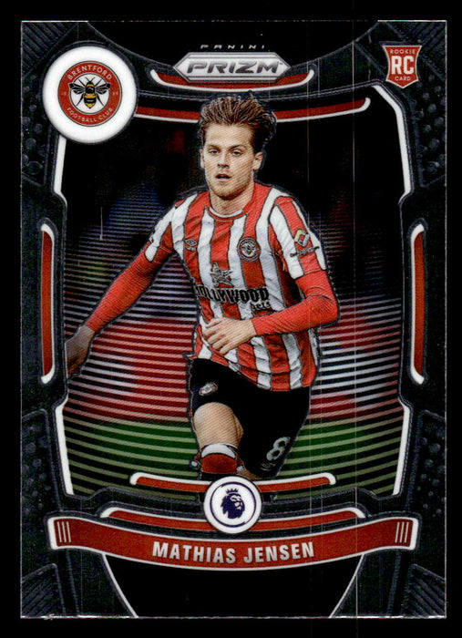 Mathias Jensen 2021-22 Panini Prizm Premier League Base Front of Card