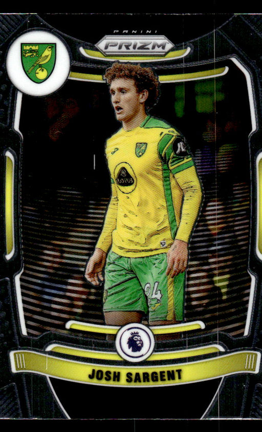 Josh Sargent 2021-22 Panini Prizm Premier League Base Front of Card