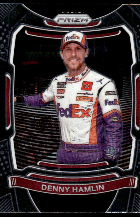 Denny Hamlin 2021 Panini Prizm Racing Base Front of Card