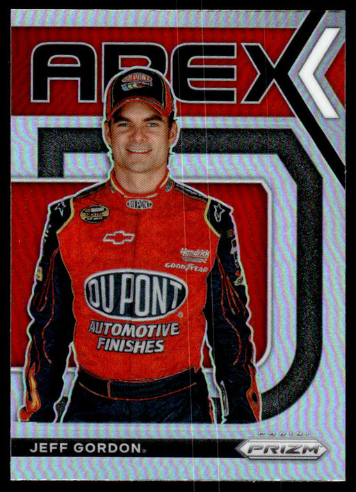 Jeff Gordon 2021 Panini Prizm Apex Silver Prizm Front of Card