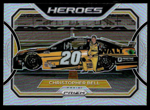 Christopher Bell 2021 Panini Prizm Heros Silver Prizm Front of Card