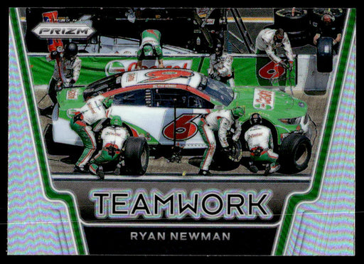 Ryan Newman 2021 Panini Prizm Teamwork Silver Prizm Front of Card