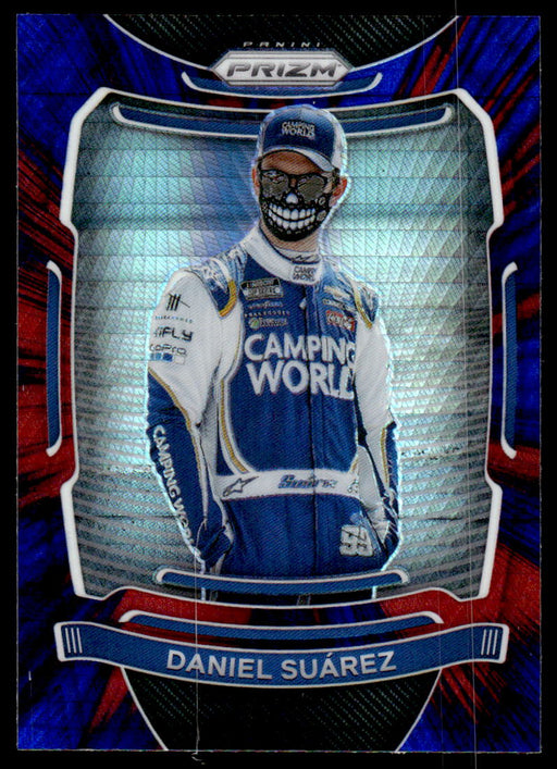 Daniel Suarez 2021 Panini Prizm Hyper Red & Blue Front of Card