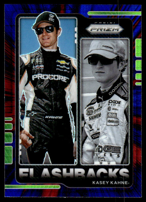 Kasey Kahne 2021 Panini Prizm Hyper Red & Blue Flashbacks Front of Card