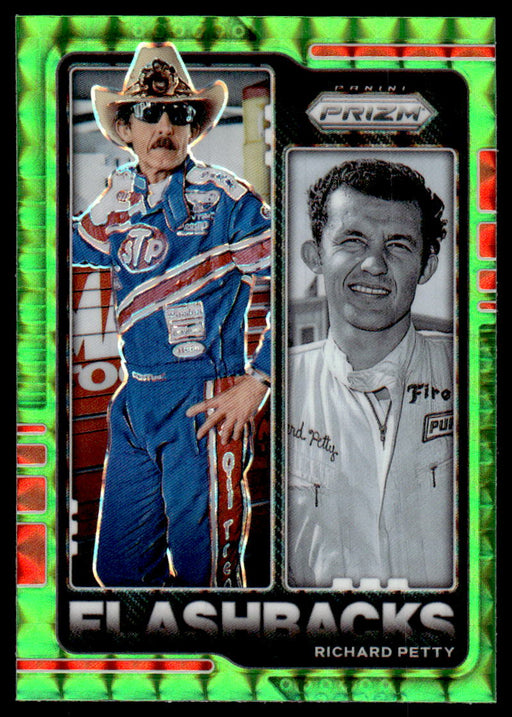 Richard Petty 2021 Panini Prizm Reactive Green Prizm Front of Card