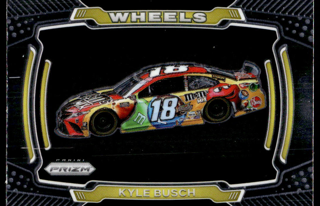 Kyle Busch 2021 Panini Prizm Racing Wheels Front of Card