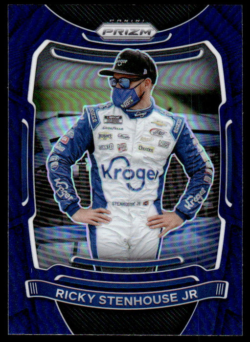 Ricky Stenhouse Jr. 2021 Panini Prizm Blue Prizm Front of Card