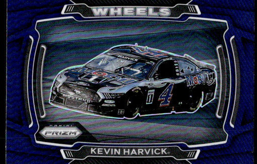 Kevin Harvick 2021 Panini Prizm Blue Prizm Front of Card