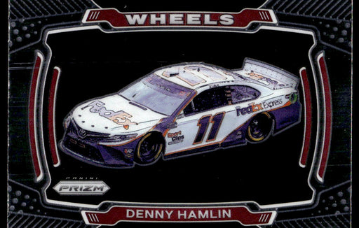 Denny Hamlin 2021 Panini Prizm Racing Wheels Front of Card