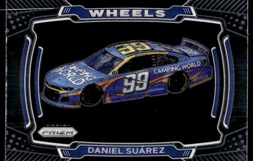 Daniel Suarez 2021 Panini Prizm Racing Wheels Front of Card