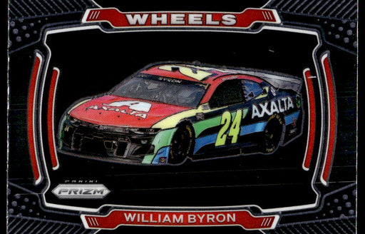 William Byron 2021 Panini Prizm Racing Wheels Front of Card