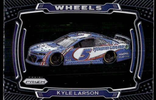 Kyle Larson 2021 Panini Prizm Racing Wheels Front of Card