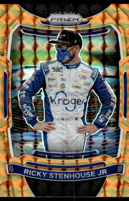 Ricky Stenhouse Jr. 2021 Panini Prizm Reactive Orange Prizm Front of Card