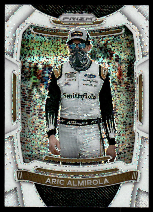 Aric Almirola 2021 Panini Prizm White Sparkle Prizm Front of Card