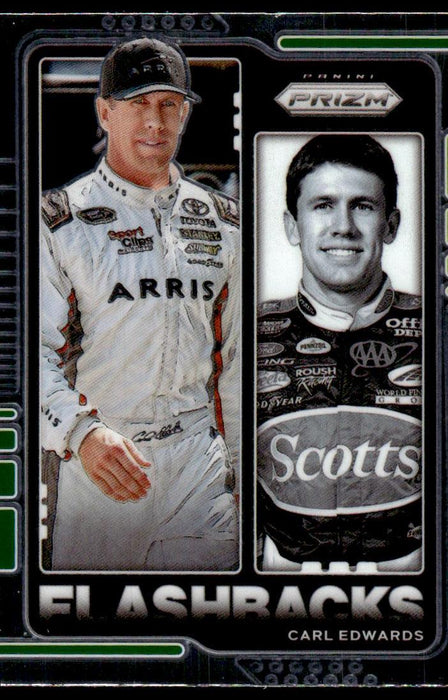 Carl Edwards 2021 Panini Prizm Racing Flashbacks Front of Card