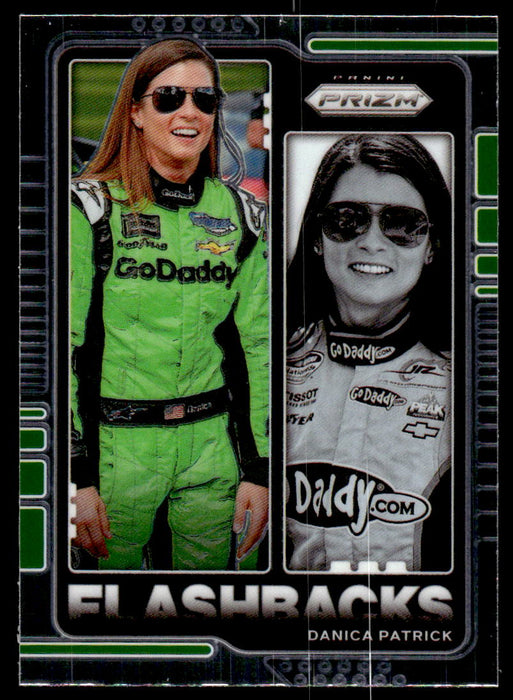 Danica Patrick 2021 Panini Prizm Racing Flashbacks Front of Card