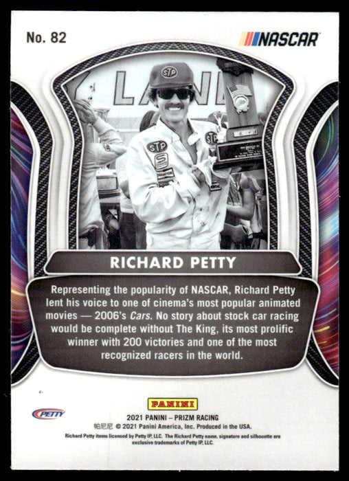 Richard Petty 2021 Panini Prizm Racing Legends Back of Card