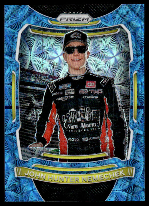 John Hunter Nemechek 2021 Panini Prizm Carolina Blue Scope Front of Card