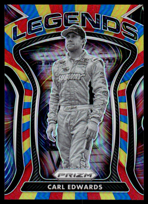 Carl Edwards 2021 Panini Prizm Rainbow Front of Card