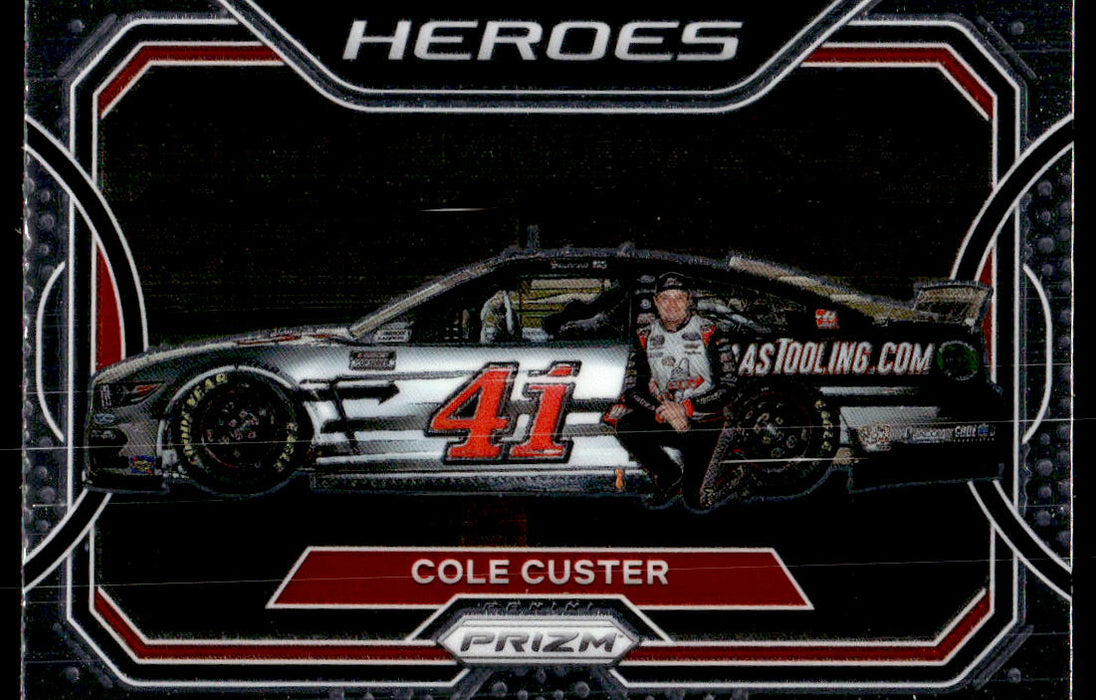 Cole Custer 2021 Panini Prizm Racing Heros Front of Card