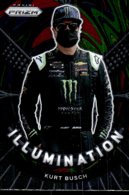 Kurt Busch 2021 Panini Prizm Racing Illumination Front of Card