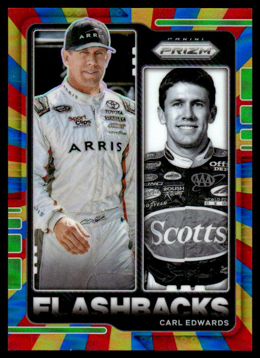 Carl Edwards 2021 Panini Prizm Rainbow Front of Card