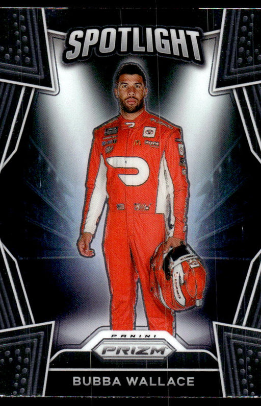 Bubba Wallace 2021 Panini Prizm Racing Spotlight Front of Card