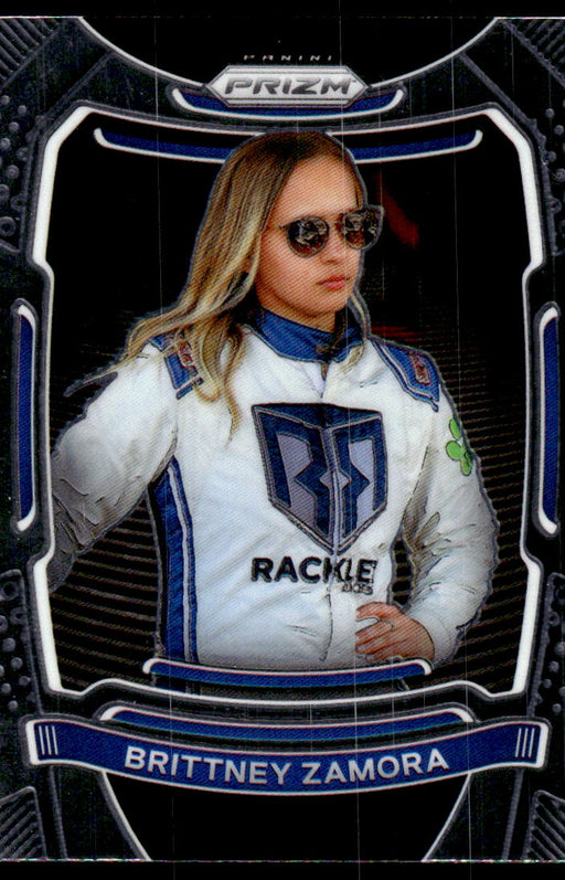 Brittney Zamora 2021 Panini Prizm Racing Variation Front of Card