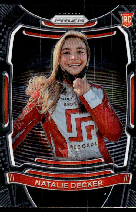 Natalie Decker 2021 Panini Prizm Racing Variation Front of Card